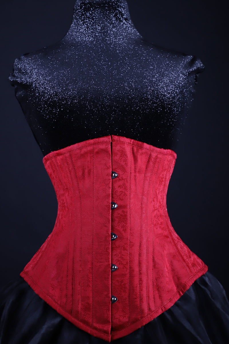 Silk Underbust Red Corset