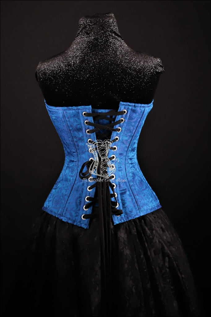 Silk Overbust Blue Corset