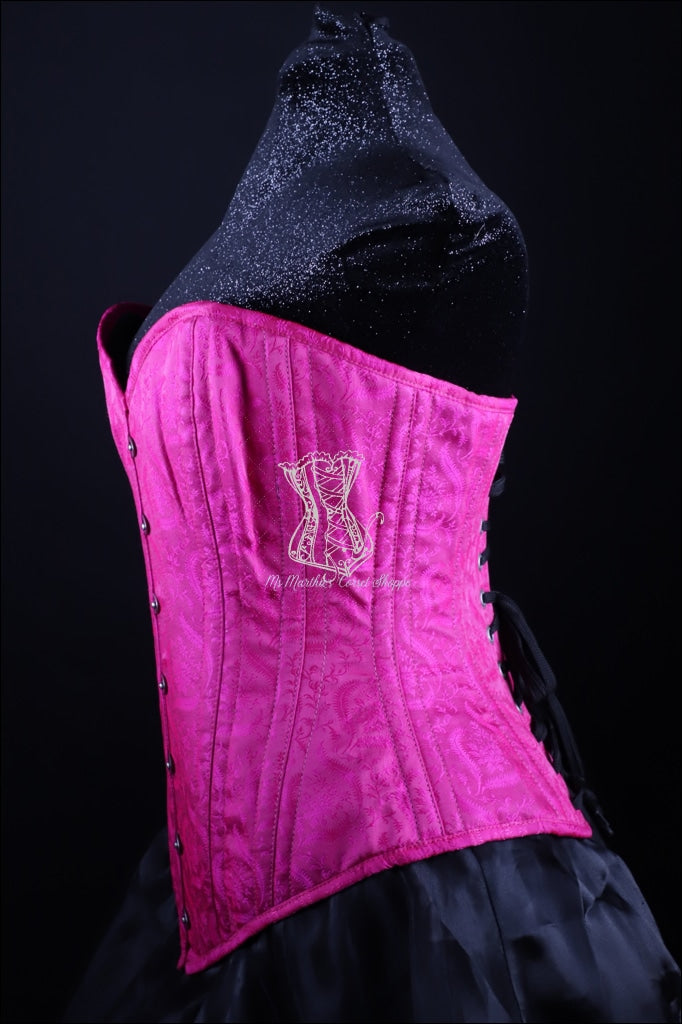 Silk Overbust Pink Corset