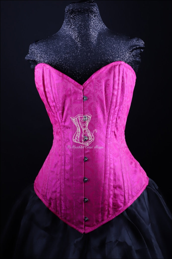 Silk Overbust Pink Corset