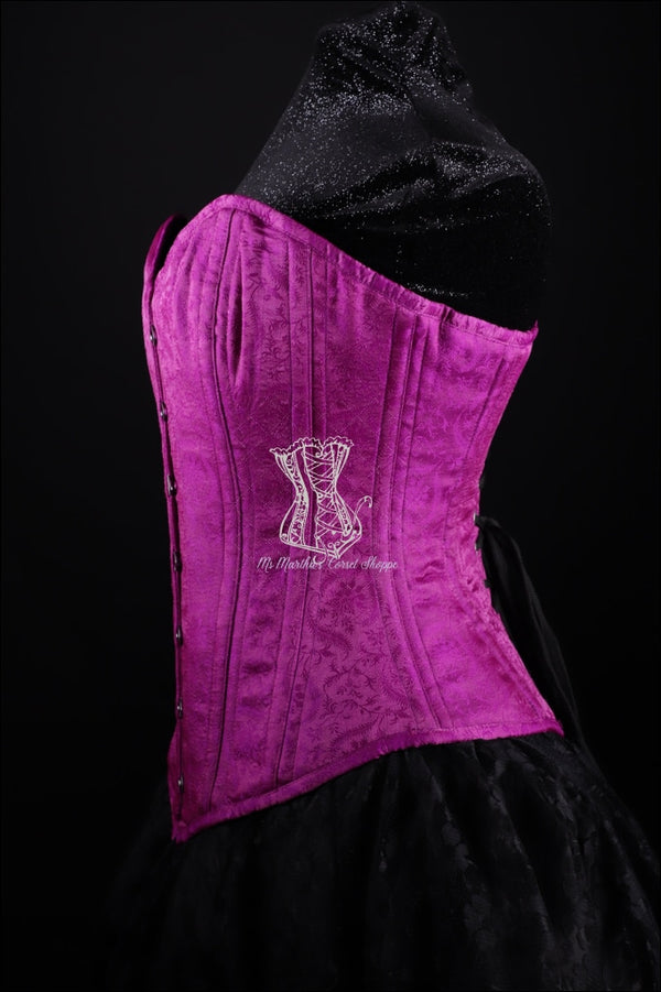 Silk Overbust Purple Corset