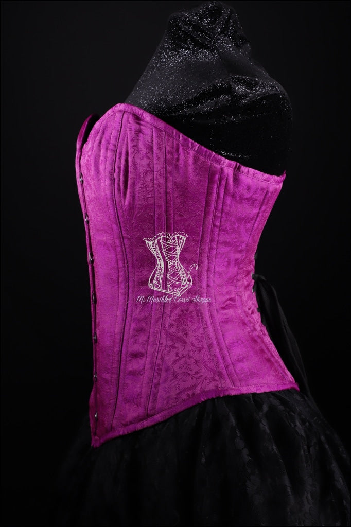 Silk Overbust Purple Corset