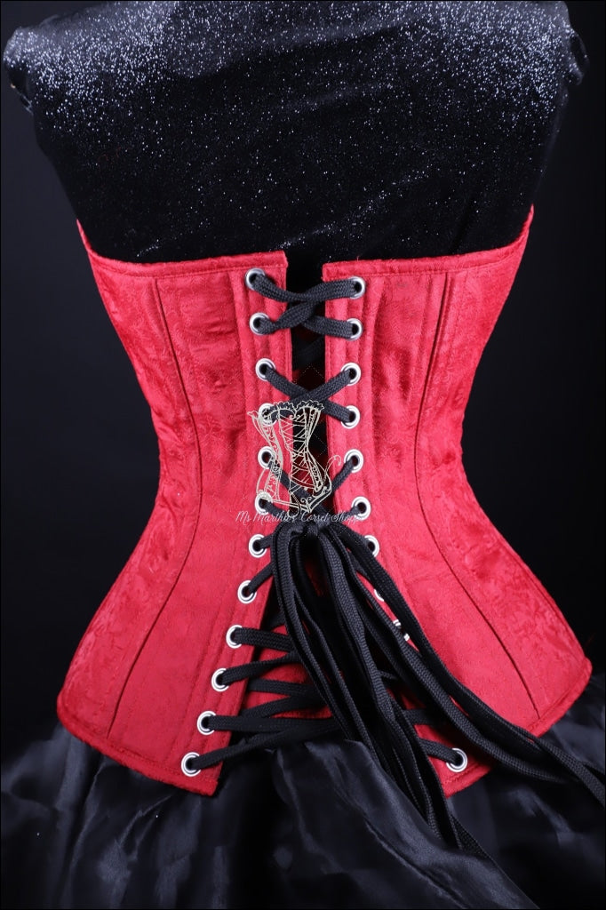 Silk Overbust Red Corset