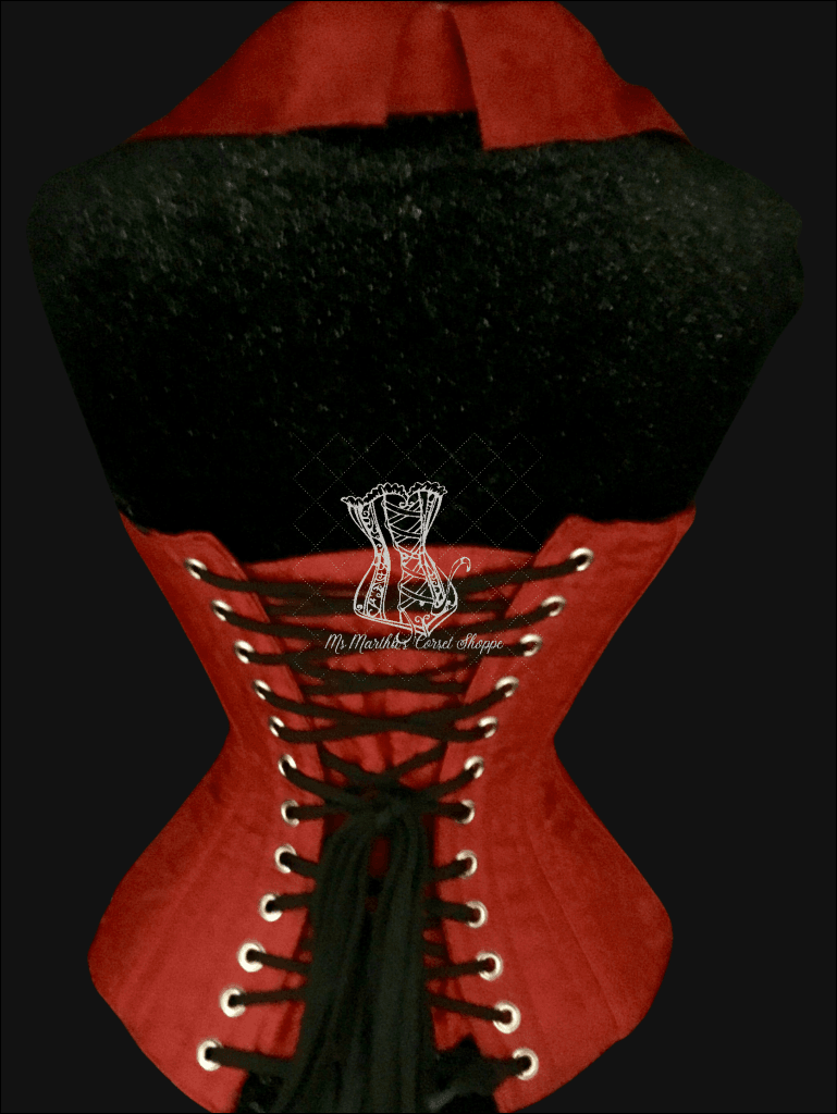 Red Silk Corsevest | Ms. Martha's Corset Shoppe