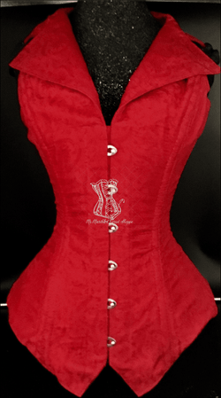 Red Silk Corsevest | Ms. Martha's Corset Shoppe