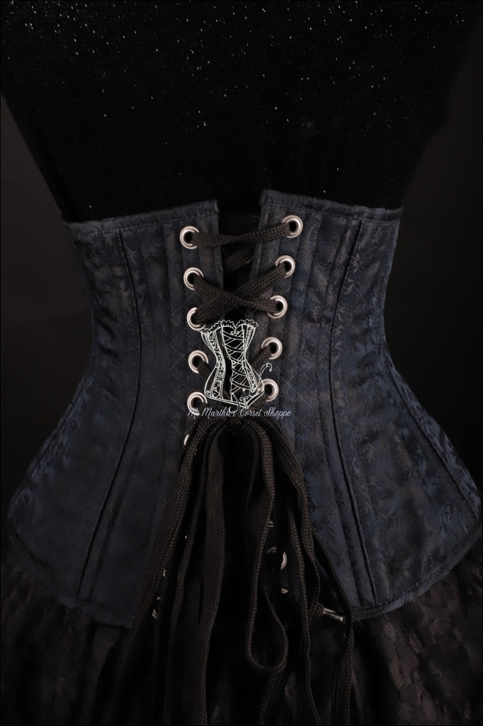 Silk Underbust Black Corset