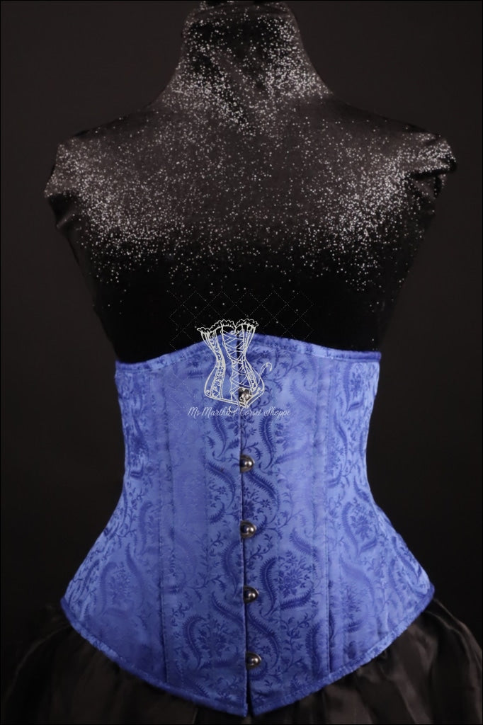 Silk Underbust Blue Corset