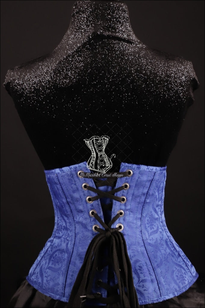 Silk Underbust Blue Corset