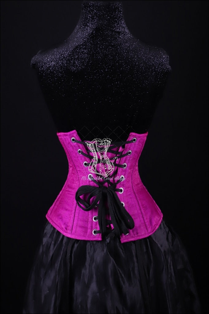 Silk Underbust Pink Corset