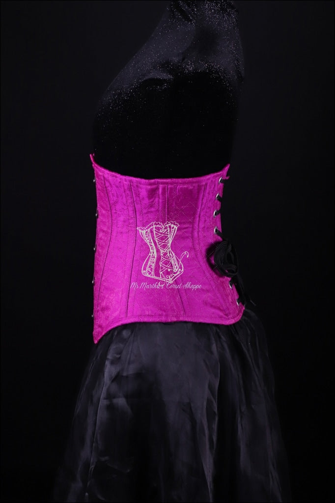 Silk Underbust Pink Corset