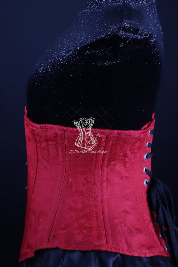 Silk Underbust Red Corset