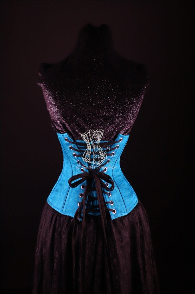 Silk Underbust Turquoise Corset