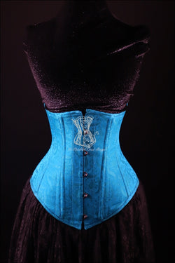 Silk Underbust Turquoise Corset